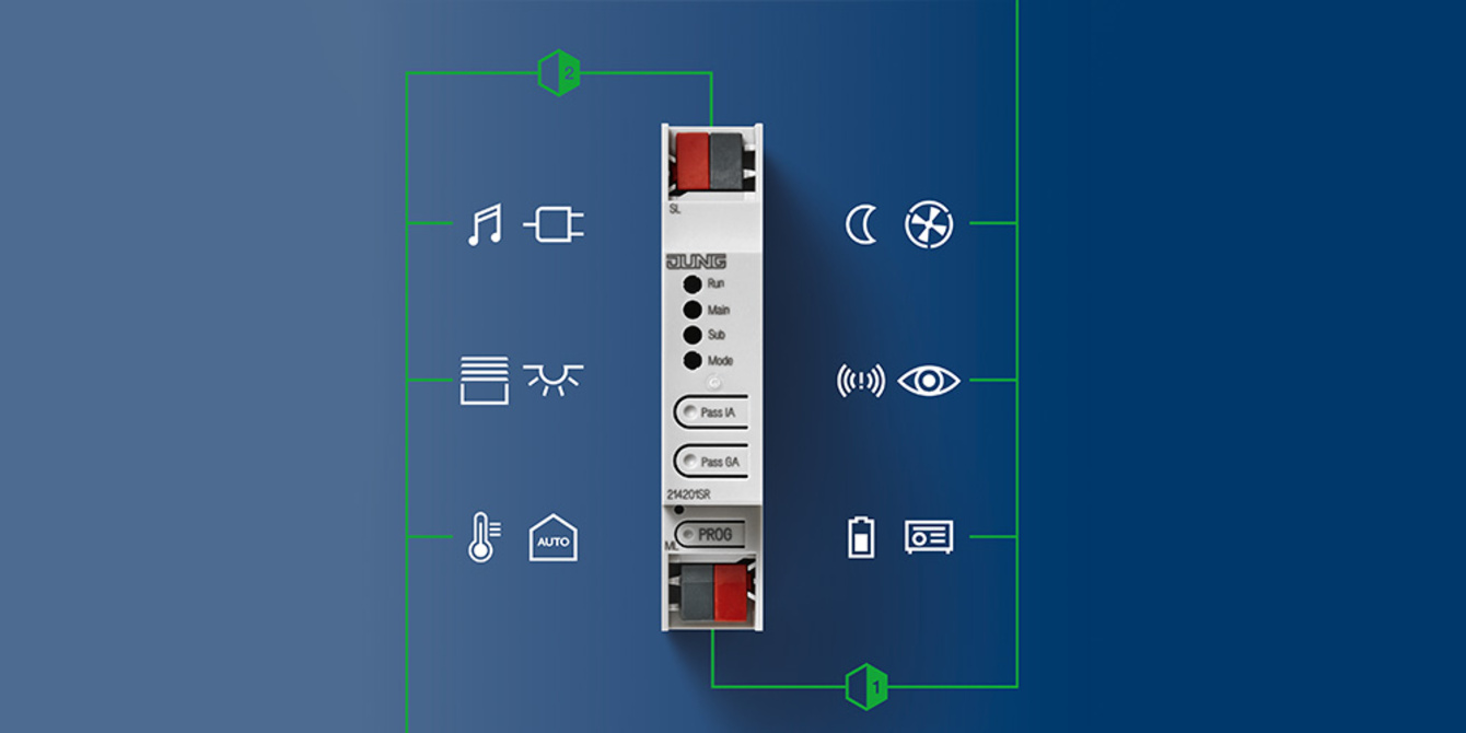 KNX Bereichs- und Linienkoppler bei Green Solar Cologne Elektroinstallation in Köln